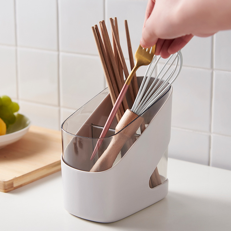 641 Multi-Functional Creative Chopsticks Case Perforation-Free Kitchen Tableware Storage Chopsticks Stand Stylish Simple Household Chopsticks Container details Picture