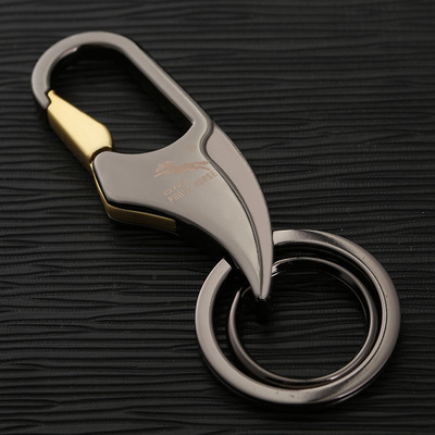 厂家直销傲玛新款合金汽车钥匙扣男士新款钥匙链礼品订制4个色007图