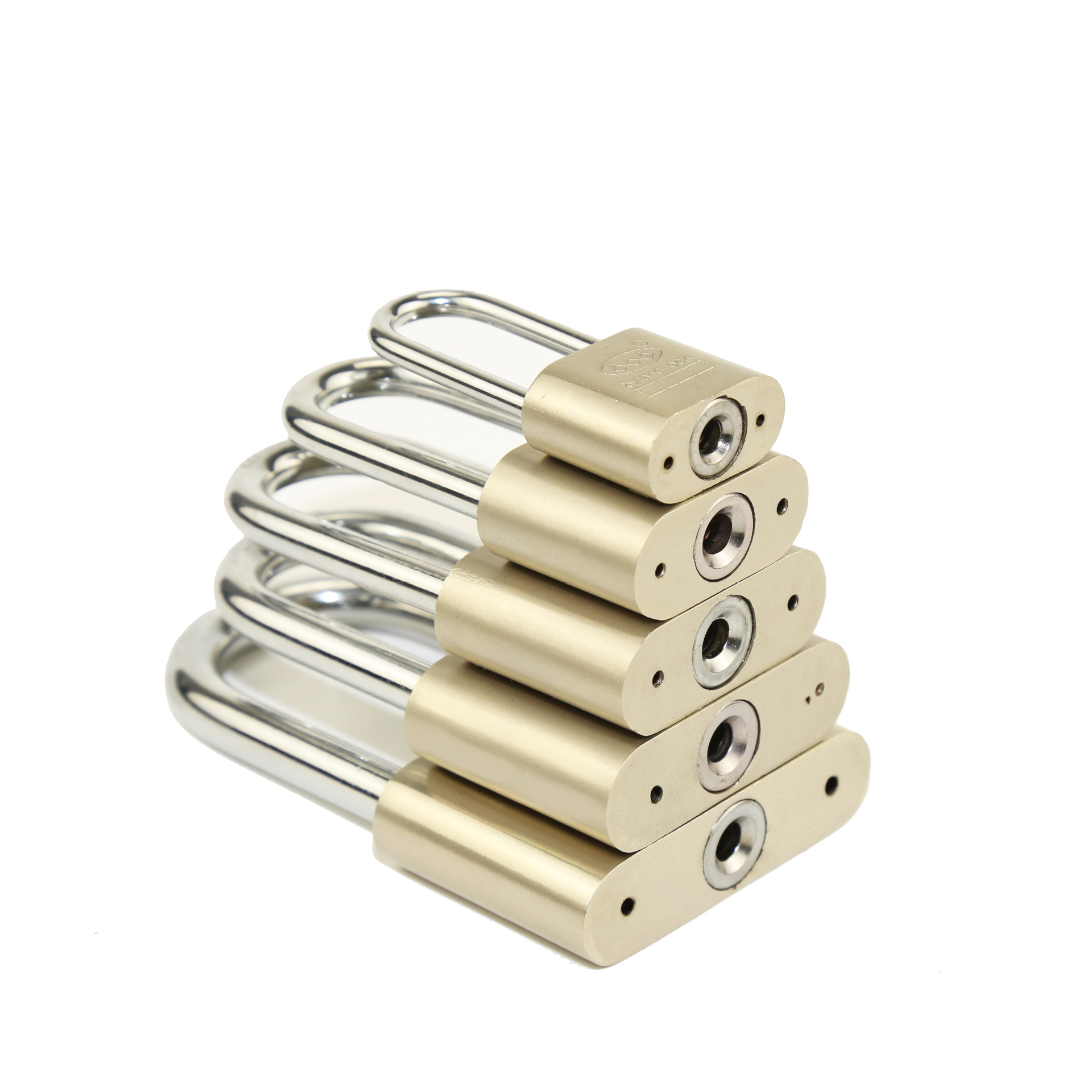 New Blade 40Mm Large Round Corner Padlock Imitation Stainless Steel Waterproof Industrial Security Door Padlock Head Small Square Lock Item Picture