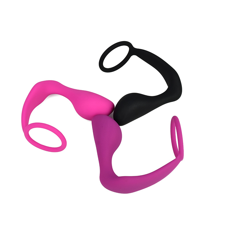 Male masturbation device, silicone anal plug, sperm lock ring, prostate massager, male adult sex products full figure