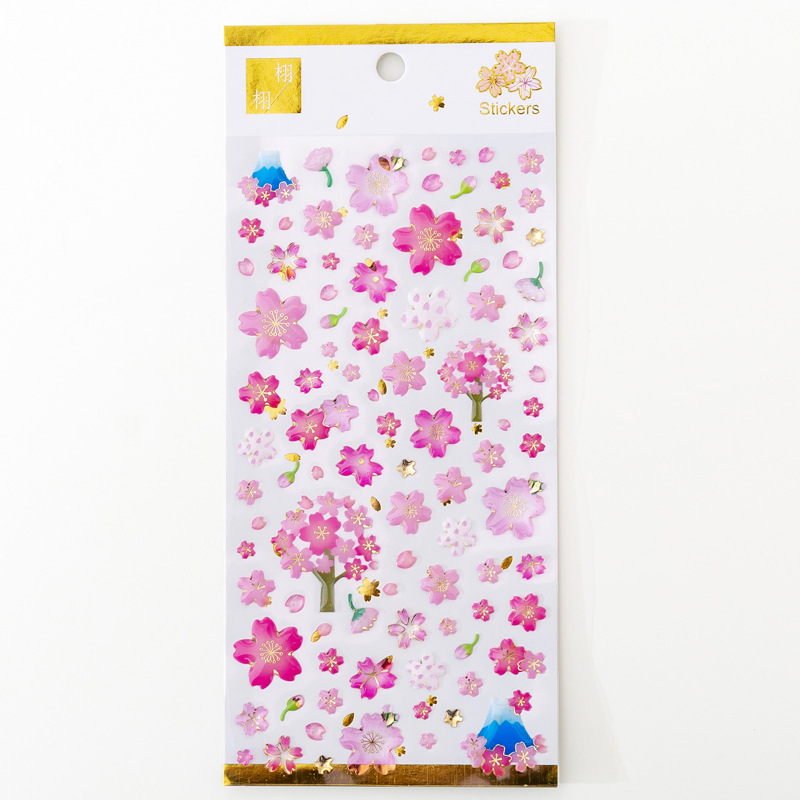 Xuxu Original Japanese and Korean crystal resin stickers, gilded three-dimensional decorative planner, mobile phone stickers, planner material stickers Item Picture