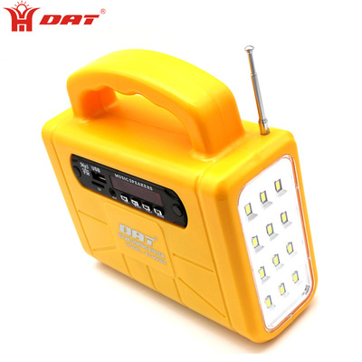 New portable solar DC small system outdoor camping lamp with mp3+ radio function Application Scenario