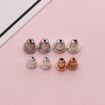 s925 Silver Bullet earplug earrings diy Silver accessories Fashion studs ear thread non-slip earpin plugs