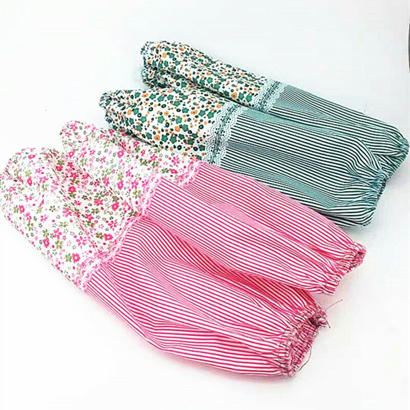 Fresh floral print sleeves, adult long sleeves, cleaning and maintenance, labor protection, household chores, anti-stain fashion covers, home supplies