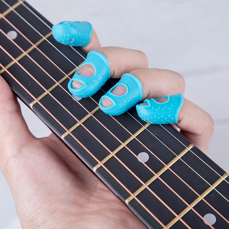 吉他指套 吉他硅胶左手手指硅胶手指保护套初学练习按弦护指套