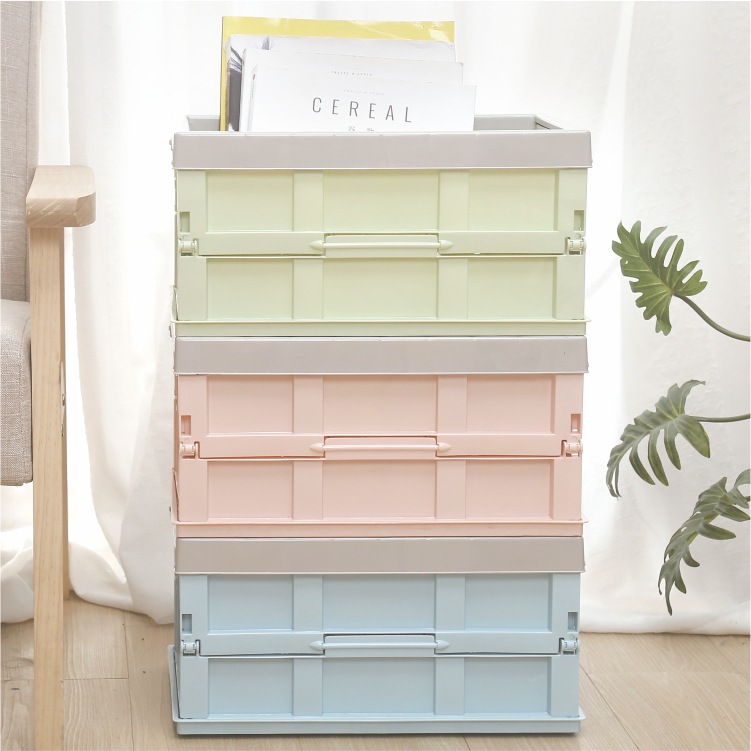 Collapsible storage box Clothes storage box Book box Student dormitory storage box Plastic organizing box full figure
