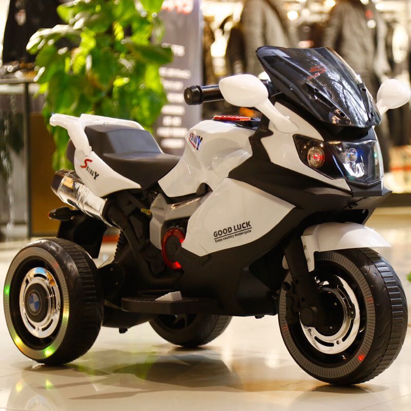 儿童电动车摩托车双人大号三轮车男女宝宝童车充电玩具车可坐人详情图1
