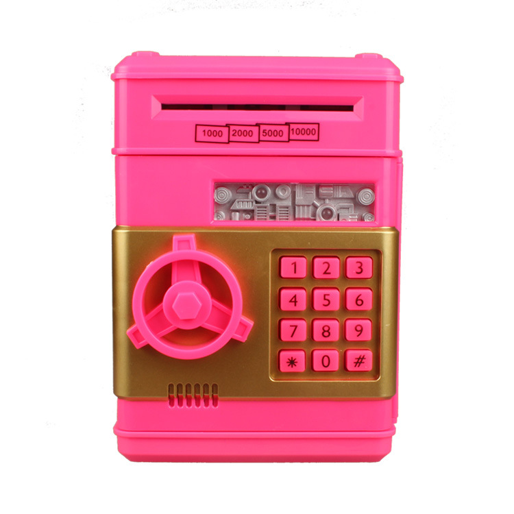 自动卷钱密码保险箱 彩绘ATM存钱罐 迷你创意储钱罐玩具 LOGO印制详情图5