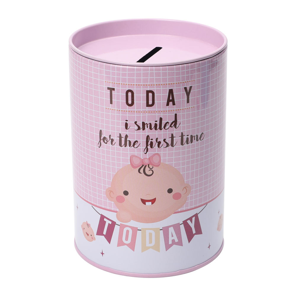 Cartoon piggy bank cylinder can open the lid creative piggy bank pen holder cute piggy bank Specification drawing