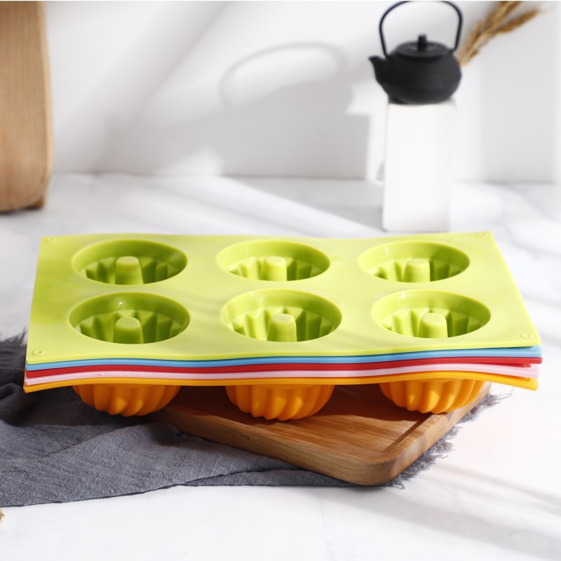 Silicone Baking Utensils 6 Even Grunt Ring Cake Mold Chocolate Mold Cookie Model