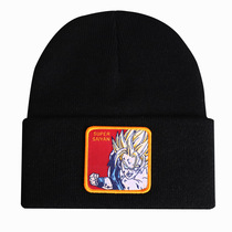 Anime Dragon Ball Sun Goku SUPER SAIYAN Knit hat Wool hat ski pullover hat