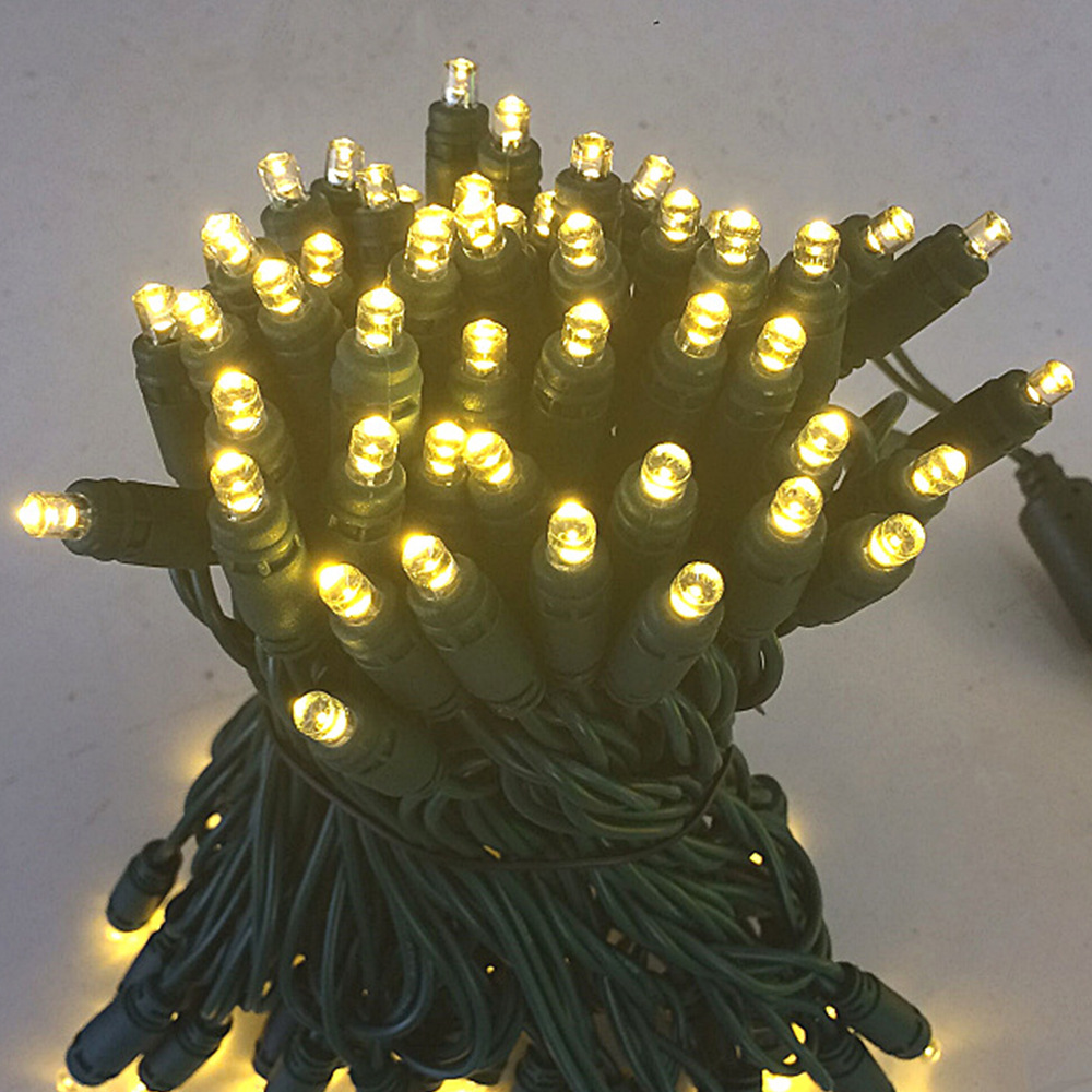 Outdoor IP65 waterproof LED light string, injection type Christmas light string, starry sky tree light decorative color light string details Picture