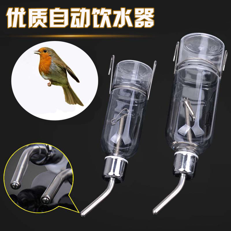 Dispensador de agua de acero inoxidable hamster chinchilla conejo colgante bebedor de agua a prueba de fugas bola alimentador automático de agua