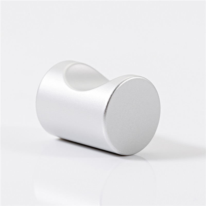 Space Aluminum Cylinder Handle Zinc Alloy Single-Hole Handle Modern Simple Cabinet Drawer Handle details Picture