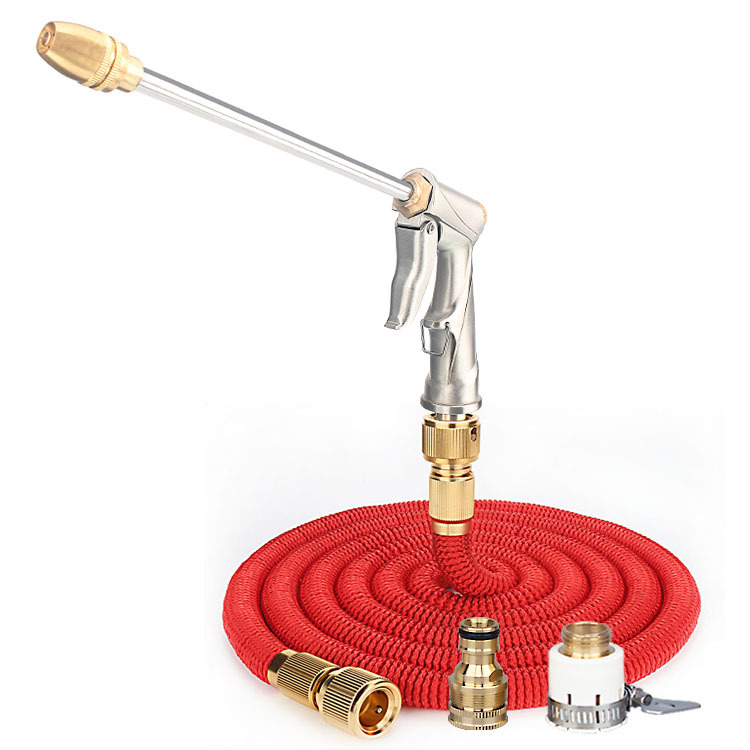 Manufacturers Sell High Pressure Home Car Wash Water Gun Hose Hose Garden Telescopic Cleaning Sprinkler Tool Set Item Picture