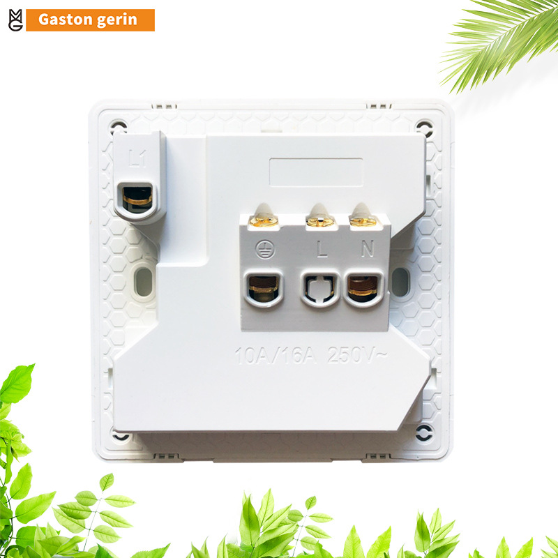 86-type concealed eight-hole socket, wall two-three-three socket with LED, high-power 16A one-hole 8-hole socket panel Application Scenario