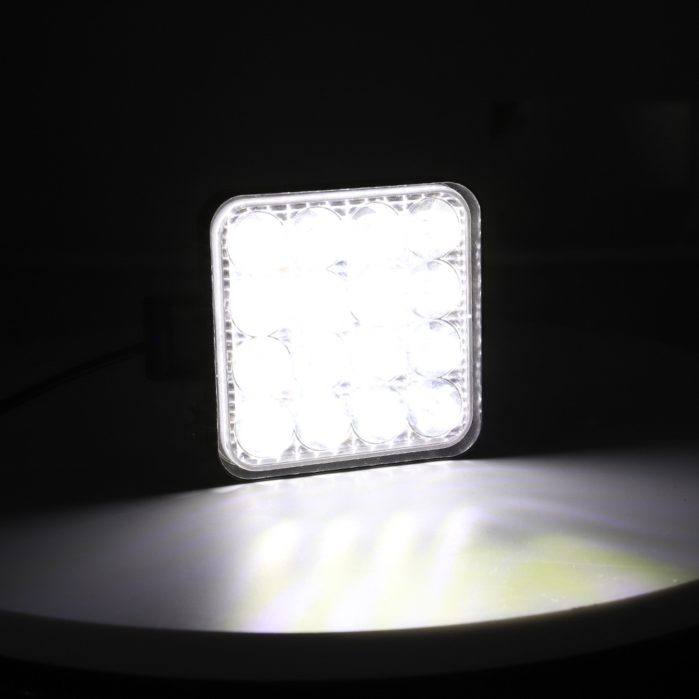 DXZ automotive LED working light 4-inch square 16 light 48W auxiliary light modified headlight project spotlights Headlights Application Scenario