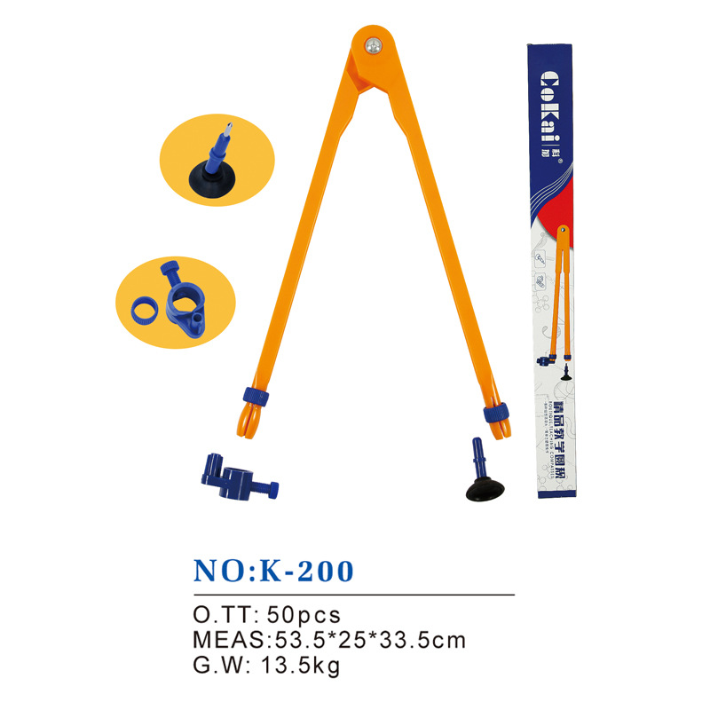 Plastic compasses plastic head demonstration teacher with blackboard drawing demonstration teaching instruments can hold whiteboard pens thumbnail