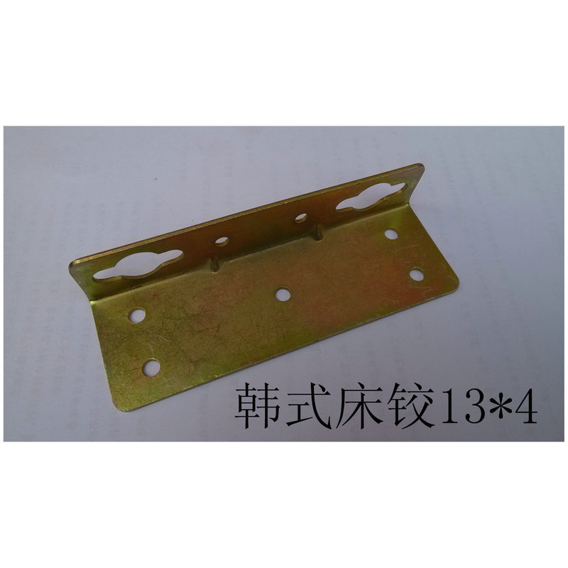 Furniture Hardware Stamping Parts Fittings Fittings Wooden Bed Connecting 3*4 Korean Iron Bed Hinge Application Scenario