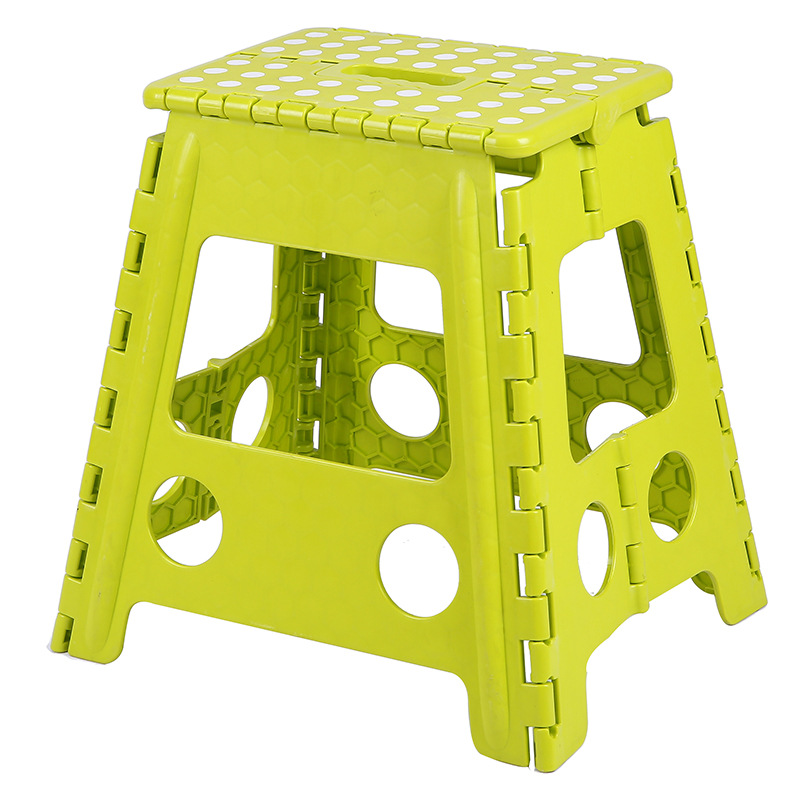 成人加厚塑料便携式圆点折叠凳矮凳高凳子厨房浴室家用儿童小板凳