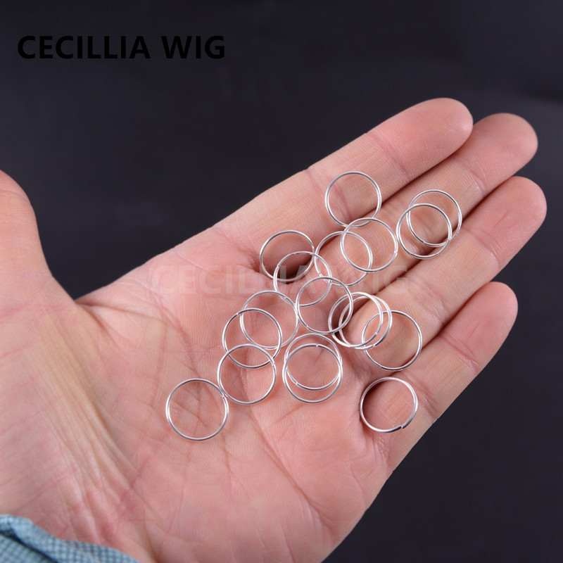 Black wig accessory rings, African twisted braids, spring braids, three-strand braids, hollow braids, hair extension rings, dirty braids, decorative rings Application Scenario