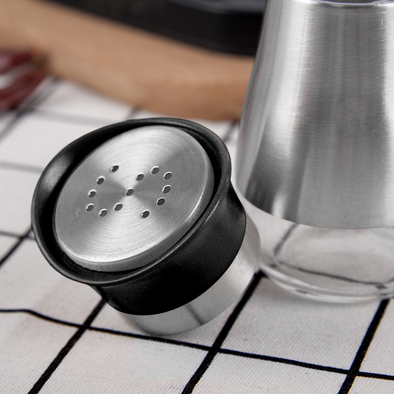 厂家直供厨房/不锈钢玻璃调/调味瓶套装产品图