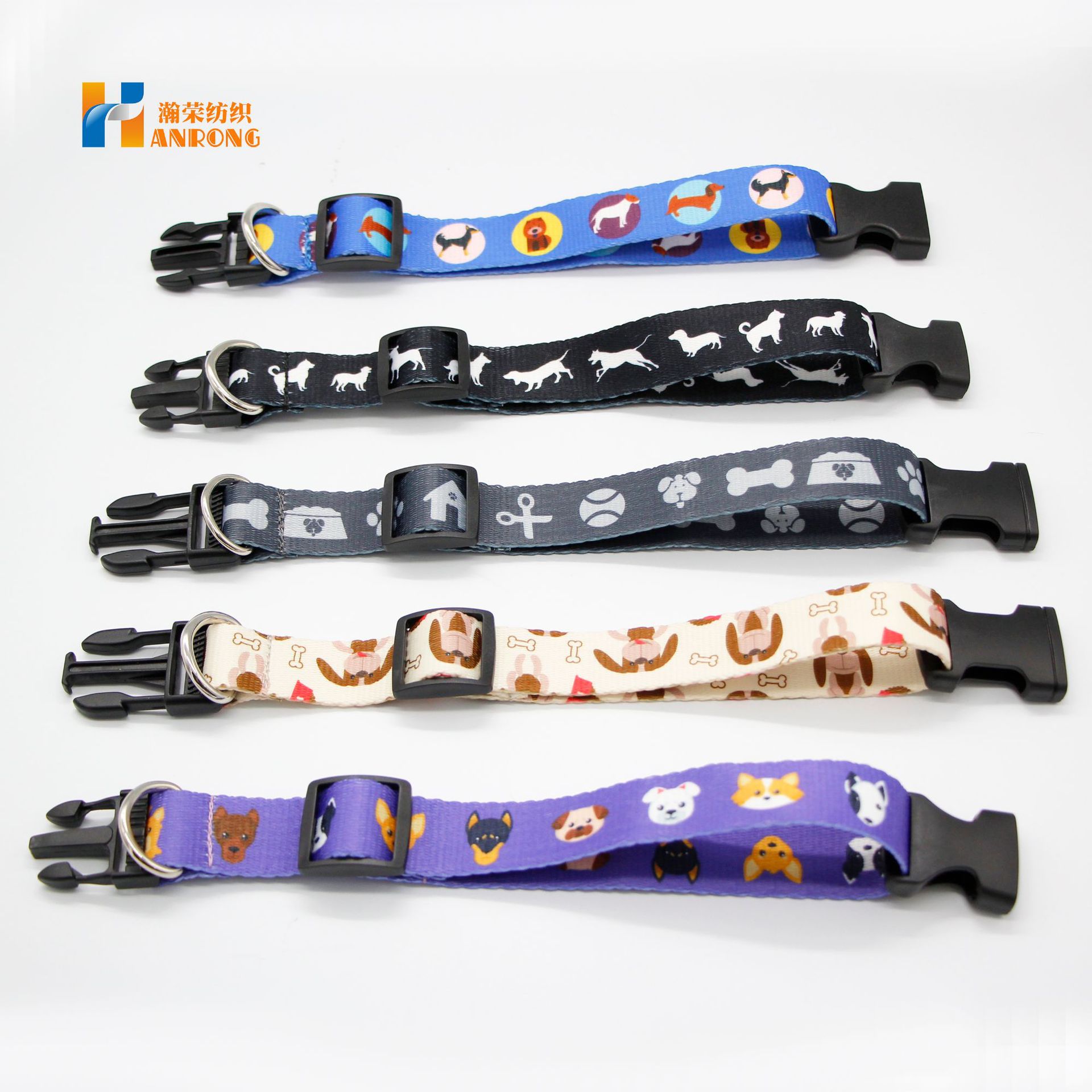 Wholesale And Direct Selling Polyester Print Custom Pattern Pet Supplies Dog Pet Belt details Picture