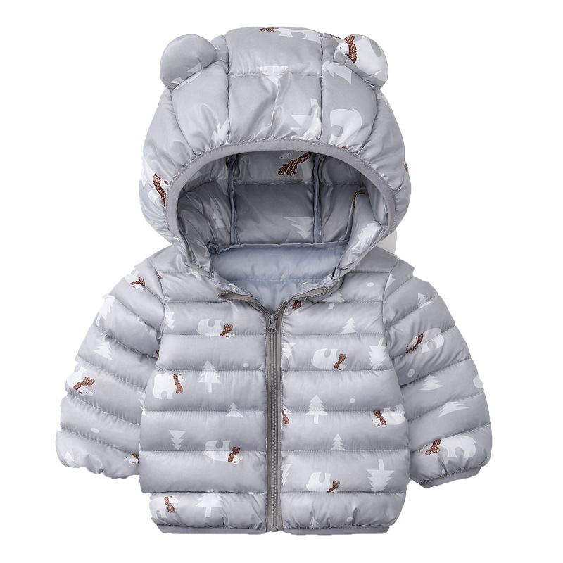 Foreign trade Children's Clothing 2021 New style children's cotton-padded clothes, small children's cartoon cotton-padded jackets, light down cotton coats for boys and girls Item Picture