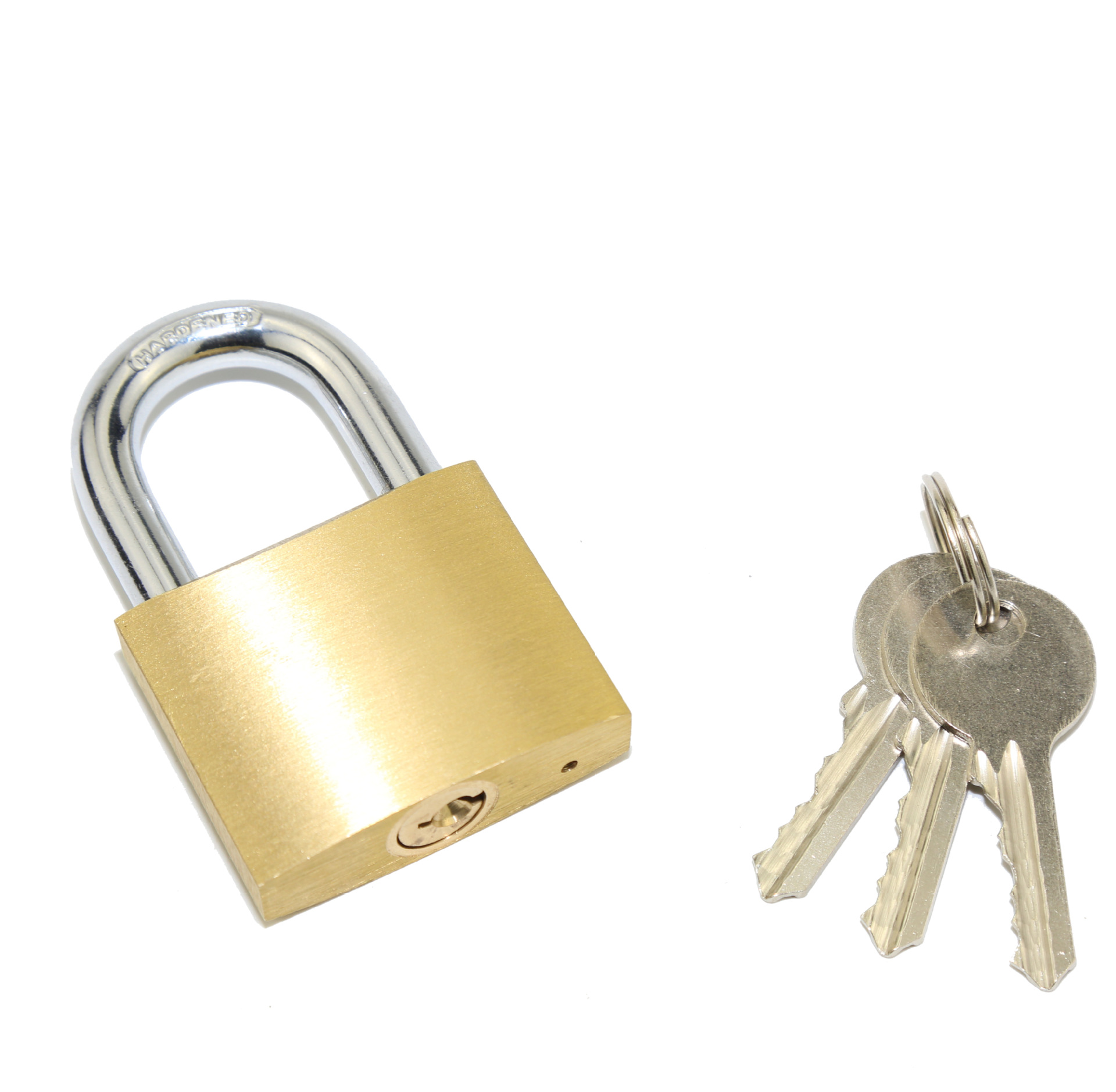 Curved Line Thick Brass Padlock Sand-Throw Whiteboard Bulk Retail Home Industrial Security Door Padlock Application Scenario