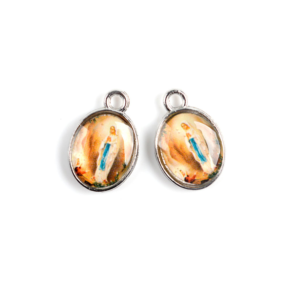 Europe And The United States Foreign Trade Hot Drop Oil Stickers Religious Figures Jewelry Accessories Small Pendant Necklace Bracelet Matching Accessories Manufacturers Wholesale details Picture