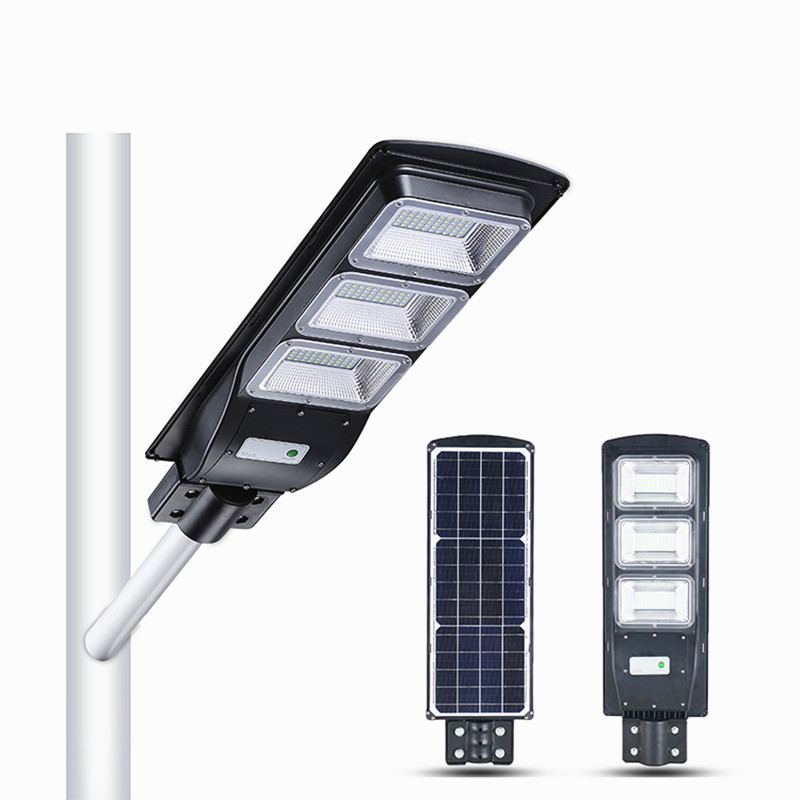 High-power solar garden lamp, integrated street lamp, household high-pole waterproof, new rural human body sensor street lamp Application Scenario