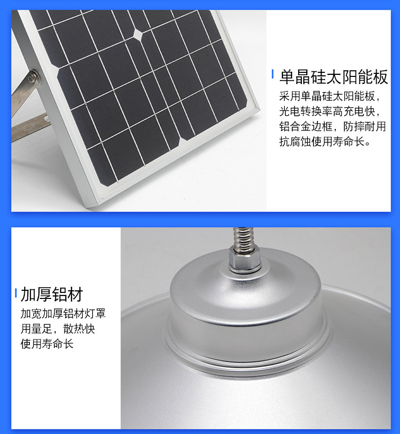 Solar garden wall lamps, outdoor rainproof household solar lamps, indoor lighting led chandeliers, aluminum profile lamps Item Picture