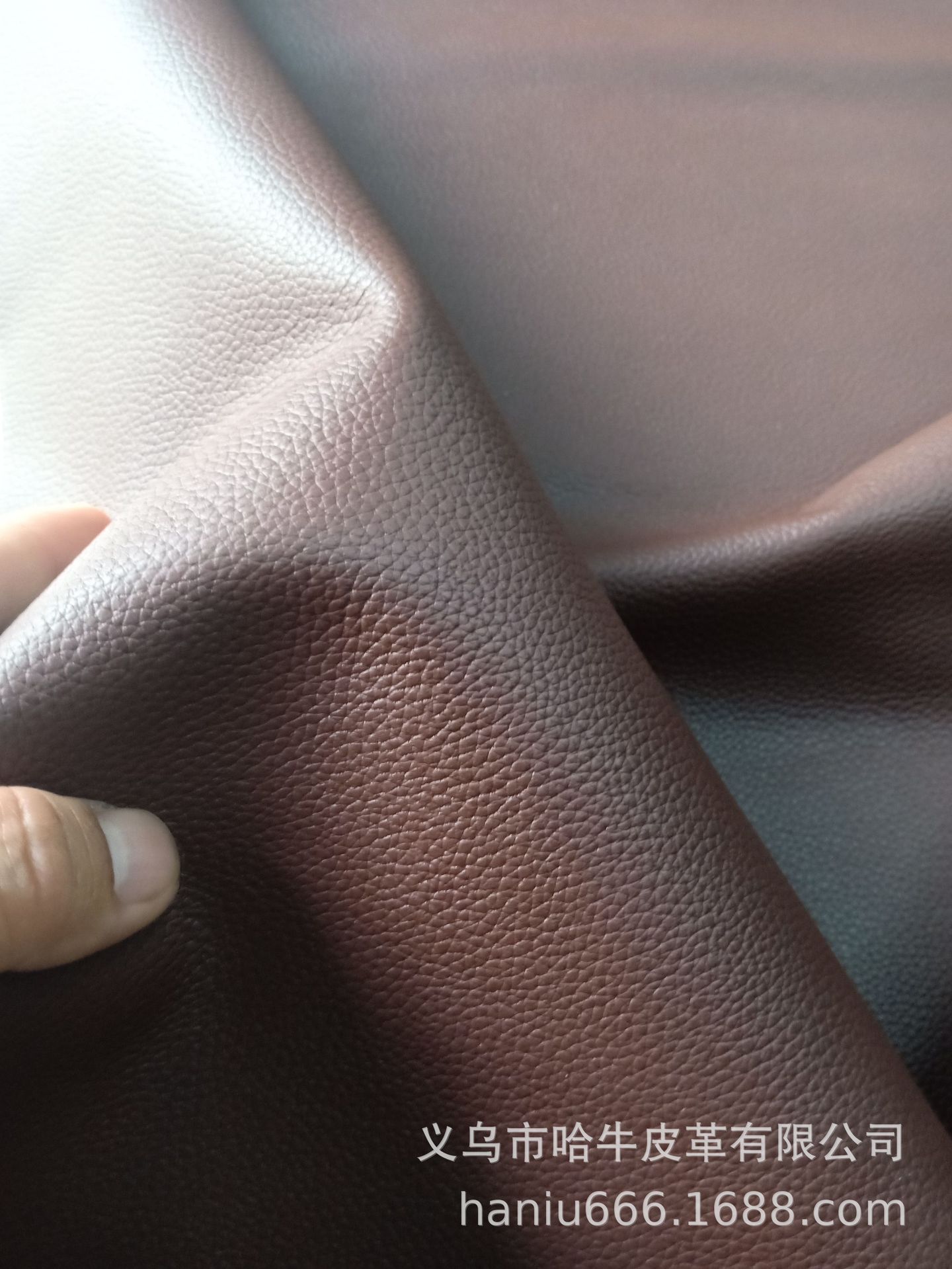 Yiwu Hanu leather firm first layer brown brown red yellow cattle leather inventory thumbnail