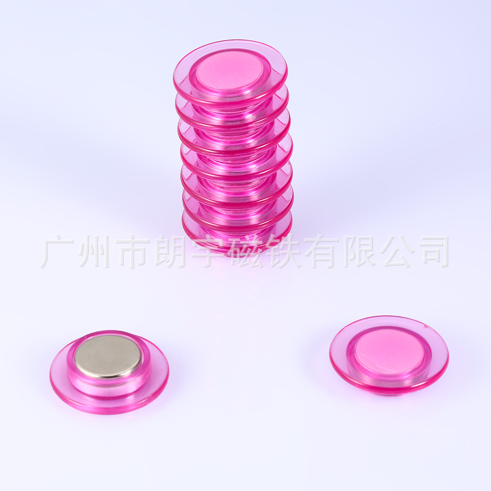 Office Education Whiteboard Magnetic Particle D30mm Transparent Strong Magnetic Glass Whiteboard Magnetic Button Ps Material 6 Colors Optional Application Scenario