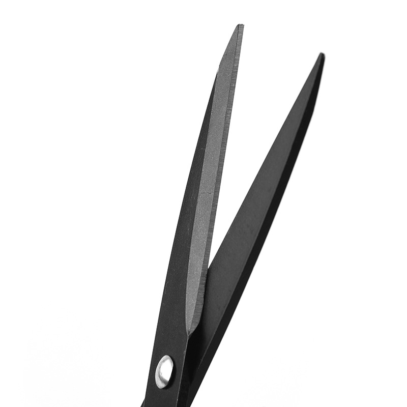 Stainless steel fluorine-coated scissors, non-stick coating, household scissors manufacturer wholesale, office scissors, student stationery anti-stick scissors details Picture