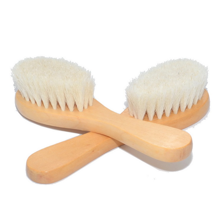 Factory direct sales of baby hair brushes and combs, baby hair care, wooden combs, wool hair washing, bathing and bath brushes