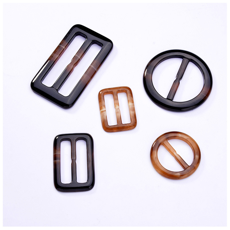 Imitation Horn Resin Coffee Coat Windbreaker Suit Belt Buckle Casual Suit Men's Windbreaker Button Item Picture