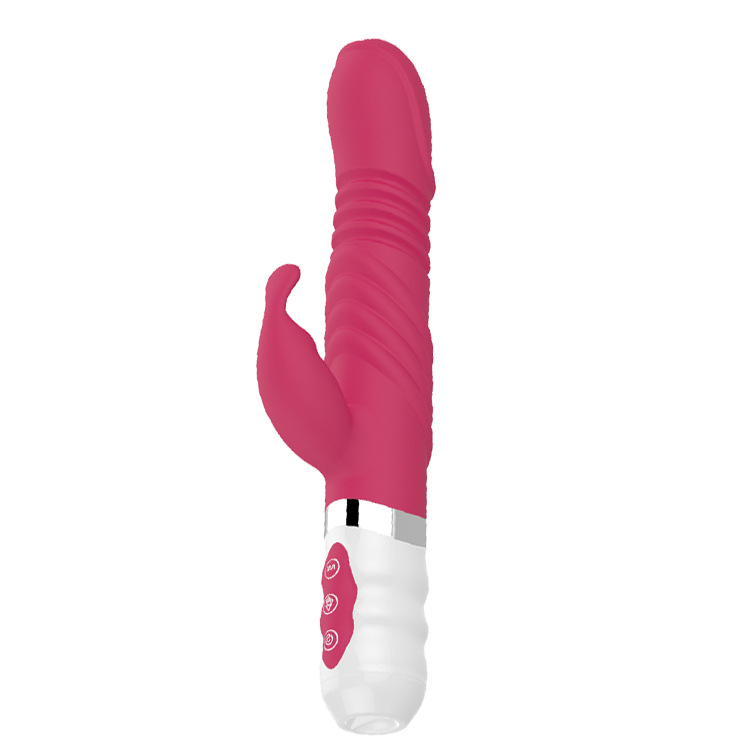 New adult product heating telescopic silicone female masturbator vibration stick Specification drawing