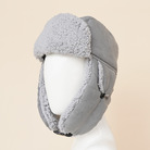 2022欧美新款雷锋帽冬季滑雪帽骑行护耳男女百搭羊羔毛保暖飞行帽
