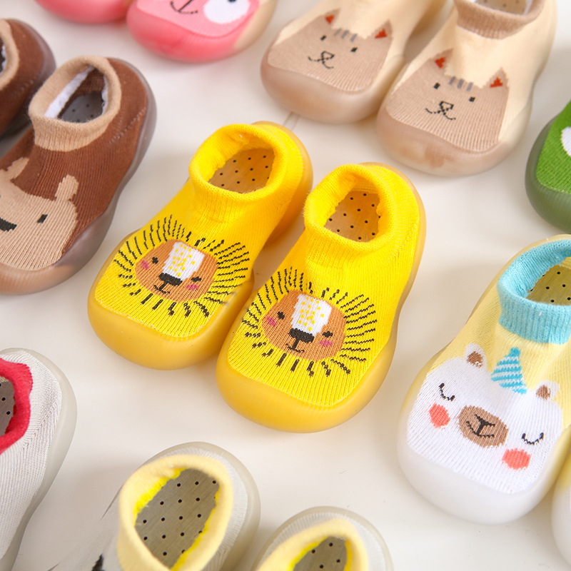 ins Korean version 0-4 years old baby indoor toddler shoes children's socks shoes non-slip soft bottom cartoon pattern manufacturers direct sales details Picture