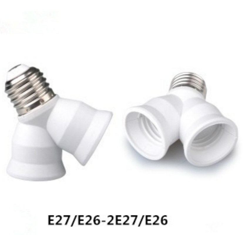 Converter, lamp head, lamp socket, switch, revolving lamp, table lamp, led energy-saving lamp, plug e27 to 2E27