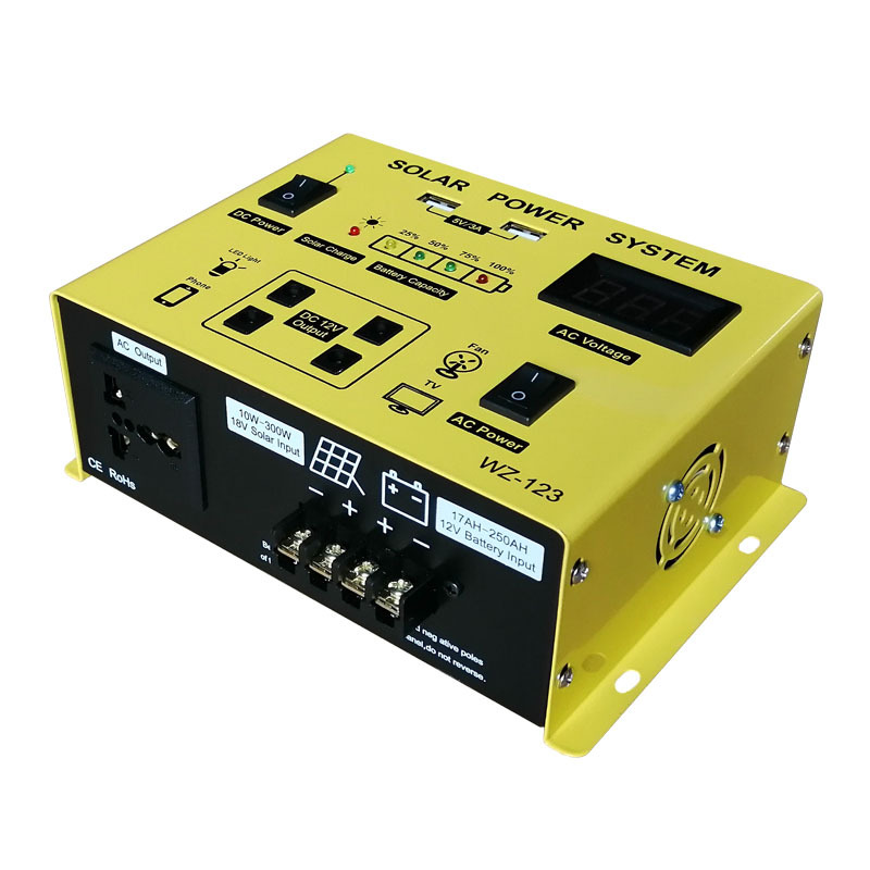 Solar Controller Inverter All-in-one 12V300WZ-123 Sinewave output 220VDIY installed machine