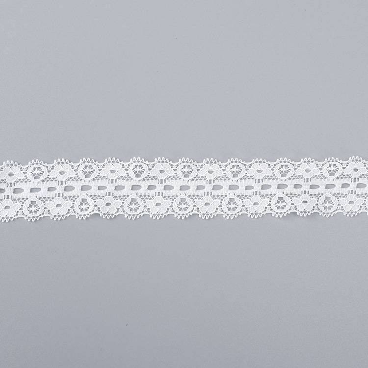 2.5cm in stock: French cut-out stretch lace, perforated lace, nylon soft lace clothing accessories Application Scenario