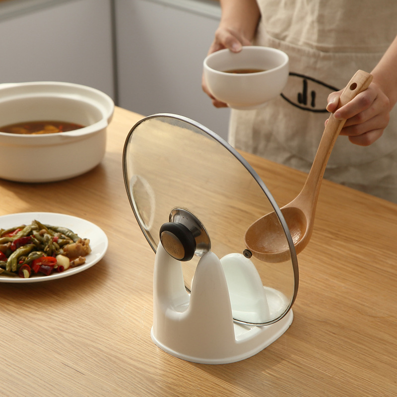 桌面立式 锅盖架塑料日式创意厨房用品置物架汤勺锅铲收纳架 爆款详情图3