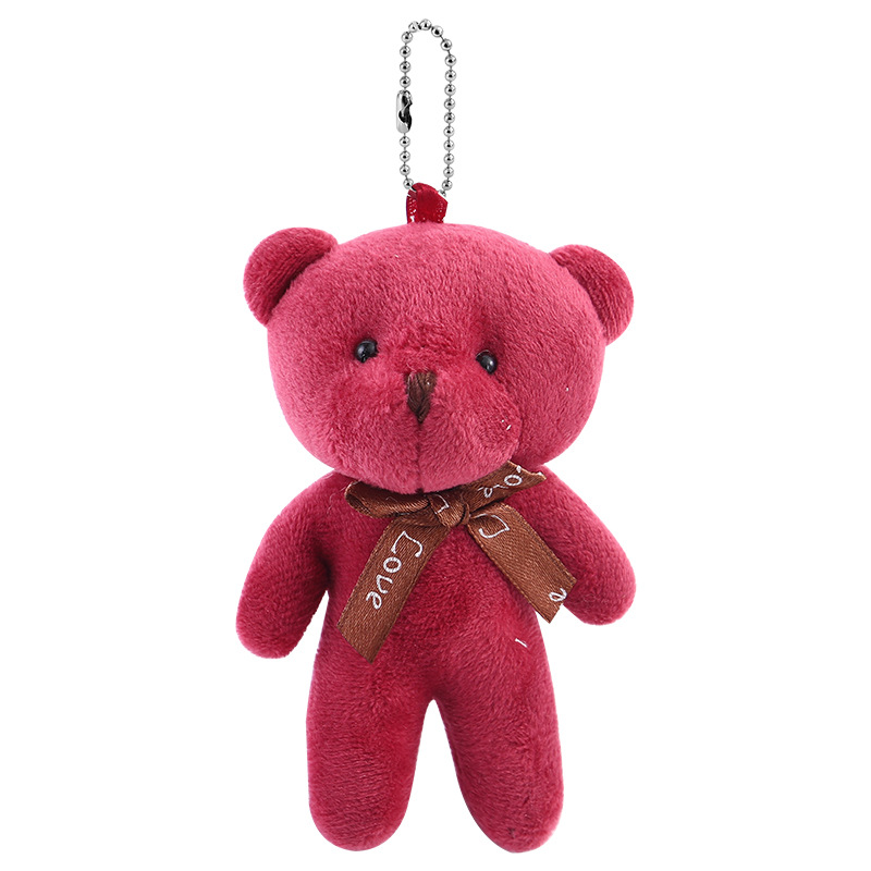 Teddy Bear Conjoined Bear Big Head Bear Bow Tie Bear Keychain Pendant Doll Bouquet Plush Toy Manufacturers In Stock Specification drawing