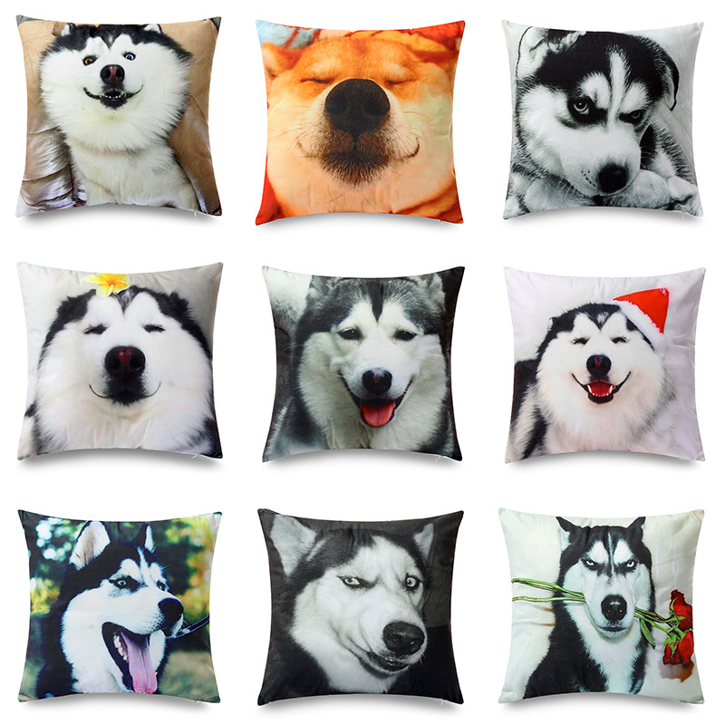 Custom Pillow Case Advertising Gift Custom Logo Cushion Cover Bundle Pocket Canvas Bag Makeup Bag Pocket Pillow Item Picture