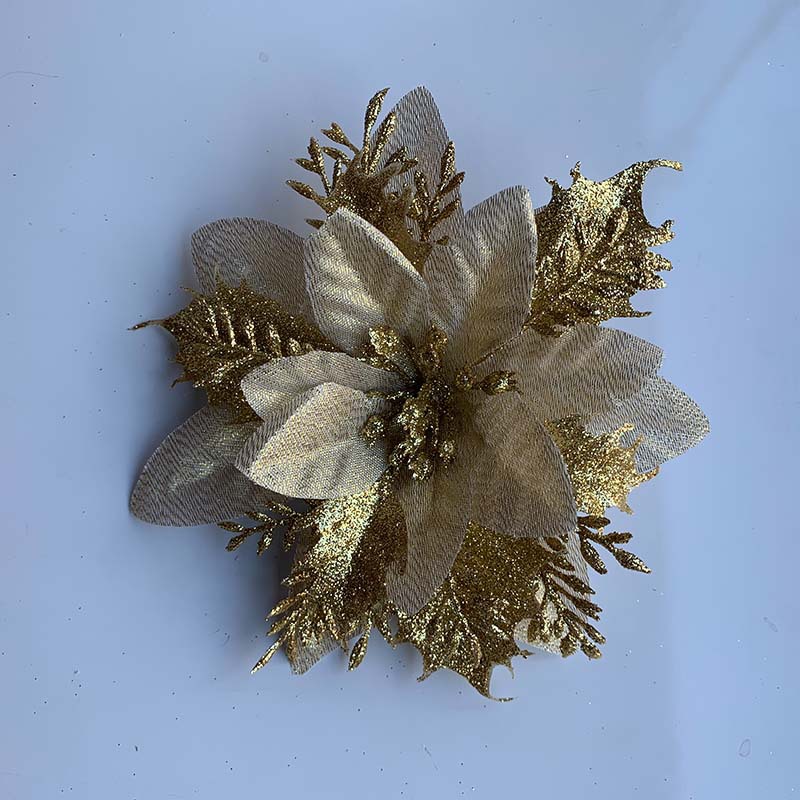 New Christmas Decorations Gold Powder Flower Rattan Garland Decorative Flower Doors And Windows Christmas Flower Decoration Manufacturers Wholesale Specification drawing