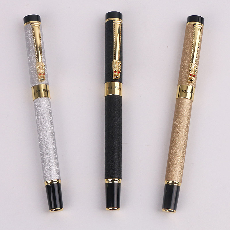 Children's Day gift: Three-dimensional tactile pen set, creative three-color crepe lacquer gift box set with ink cartridge Specification image