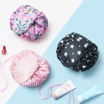 New color lazy makeup bag printed drawstring makeup bag storage bag Portable travel cosmetics storage bag