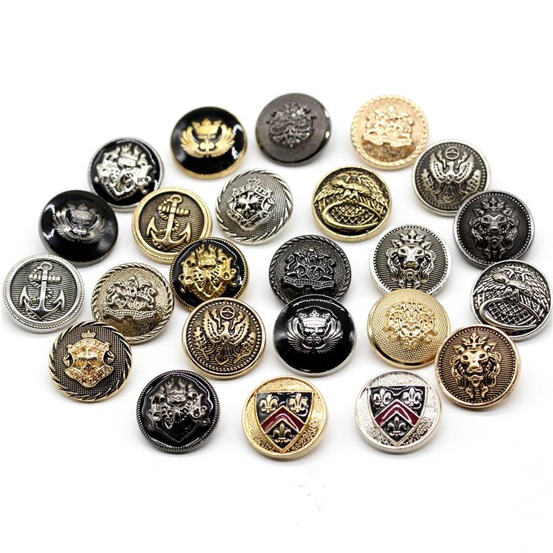 British-style coat buttons, suit buttons, trench coat buttons wholesale, round buttons, coat buttons, high-end metal buttons Item Picture
